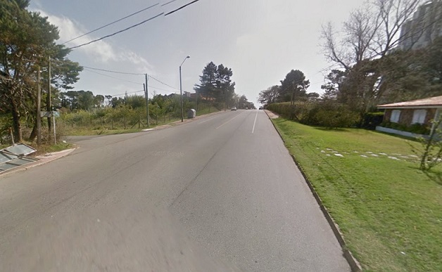 En esta zona de la avenida Acuña de Figueroa se produjo la rapiña a una mujer, la noche del jueves.
