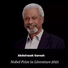 Abdulrazak Gurnah como ganador del Premio Nobel de Literatura 2021.