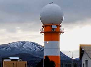 Radar Doppler instalado en Córdoba, Argentina.