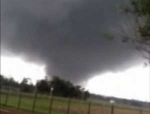 Imagen del Tornado de Dolores, el 15 de abril pasado