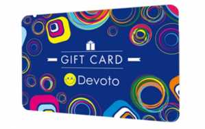 Imagen de la tarjeta "falsa" que se promociona en el sitio web que no tiene relación alguna con la empresa Devoto.