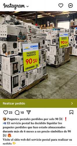 El mensaje falso publicado en redes sociales