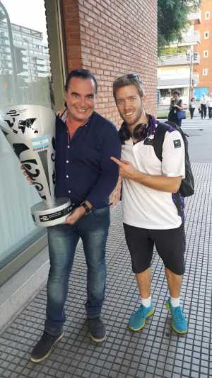 Luis Seguessa y Sam Bird, tras la fecha disputada en Buenos Aires