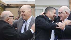 Daniel Perdomo, el nuevo alcalde de Aiguá, y Nazareno Lazo, quien asumió por segundo periodo.