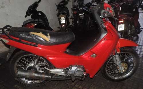 Esta es una de las motos robadas en Maldonado, que el procesado pensaba entregar en Las Piedras.