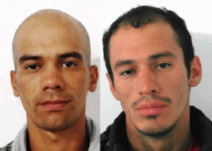 Heber Ariel y Néstor Iván Rodríguez Alvira, fueron atrapados juntos tras un robo en una cancha de fútbol del centro de Maldonado