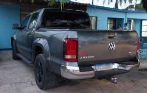 La camioneta que le secuestraron a Fernández Pascal, matriculada en Brasil