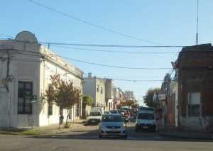 Calle 18 de Julio casi avenida Rocha, el lugar exacto donde fue encerrada la camioneta del funcionario de Cambio Nelson.