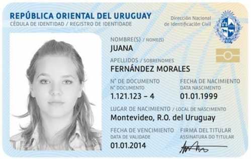 El nuevo documento de identidad uruguayo, comenzará a incorporarse desde marzo de 2015.