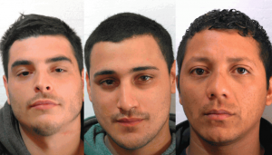 Feola, Fleitas y De los Santos, los tres integrantes de "la barra" que fueron remitidos a la cárcel.