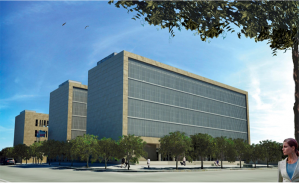 Proyecto original del Centro de Justicia de Maldonado, que preveía la construcción de 3 torres.