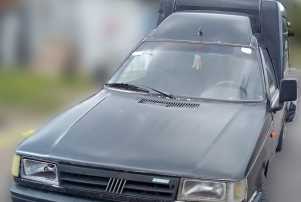 La Fiat Fiorino encontrada por Policía Caminera, que estaba denunciada como robada en Montevideo.