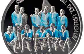 Banco Central presentó moneda conmemorativa por 100 años de la de la primera medalla olímpica de oro