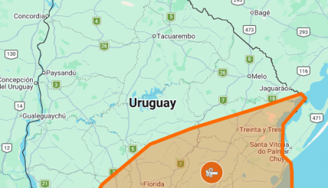 Ciclón extratropical: Maldonado y otros departamentos bajo alerta naranja por vientos