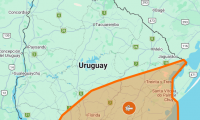 Ciclón extratropical: Maldonado y otros departamentos bajo alerta naranja por vientos