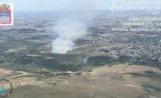 La Aviación Naval detectó incendio de campo y monte al Oeste del centro de la ciudad de San Carlos