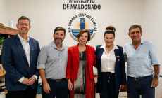 Empresarios brasileños de Acelera BR visitaron al alcalde del Municipio de Maldonado