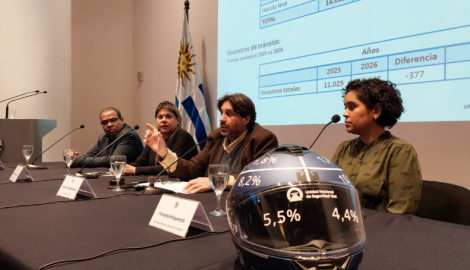 UNASEV: en primer semestre menos fallecidos, lesionados y accidentes