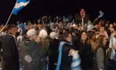  Festejos argentinos en La Mano luego del triunfo de la selección ante Inglaterra