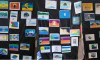 Presentaron la bandera oficial de Piriápolis surgida de concurso entre más de 70 diseños