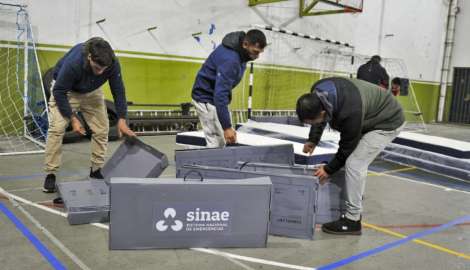 Alerta roja por frío: el Sinae asistió a 3.889 personas en todo el país