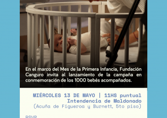 Fundación Canguro lanza en Maldonado su campaña "El llanto de un bebé no puede esperar"