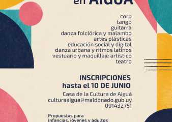 Diez talleres gratuitos en Aiguá: inscripciones abiertas hasta el 10 de junio