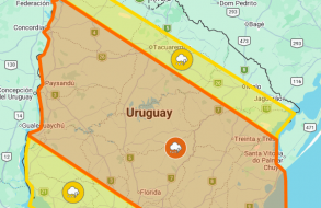 Maldonado bajo alerta naranja hasta las 23