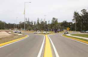 Se inauguraron obras viales en avenida Aparicio Saravia y Paso de la Cadena, zona de gran expansión