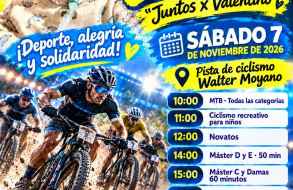 Juntos x Valentino: festival de ciclismo el 7 de noviembre