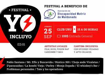ADIMO organiza para el domingo 25 de septiembre el primer festival “#Yo incluyo 2022”